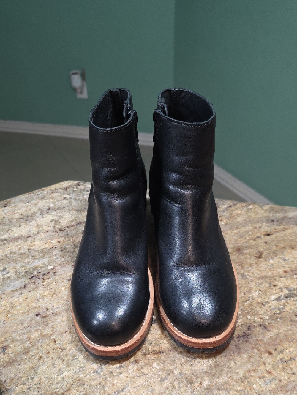 Patina Footwear Portland Black Leather Ankle Booties Size EU36.5 / US 6.5